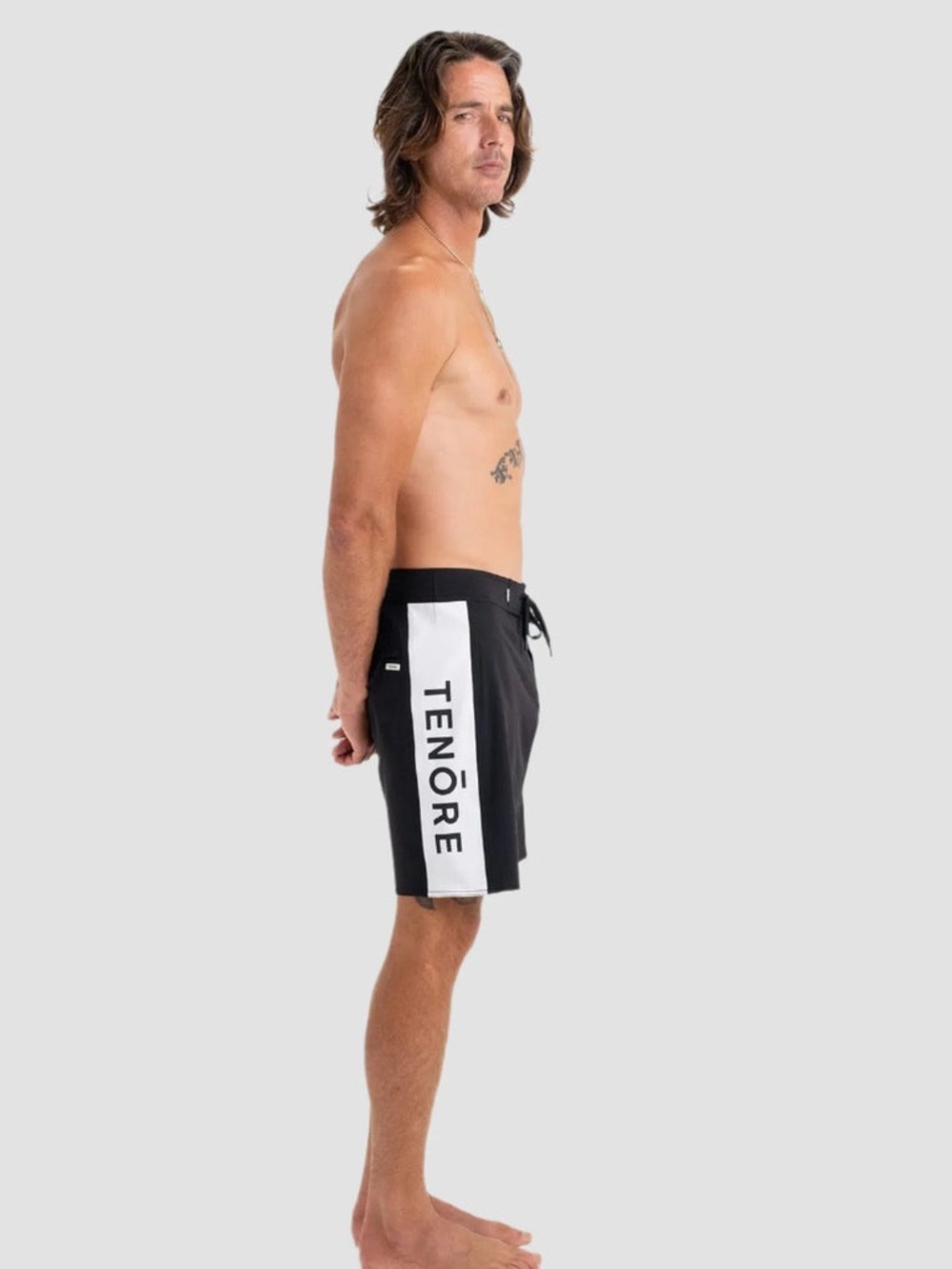 TENŌRE Team Boardshort 18.5 Black/White